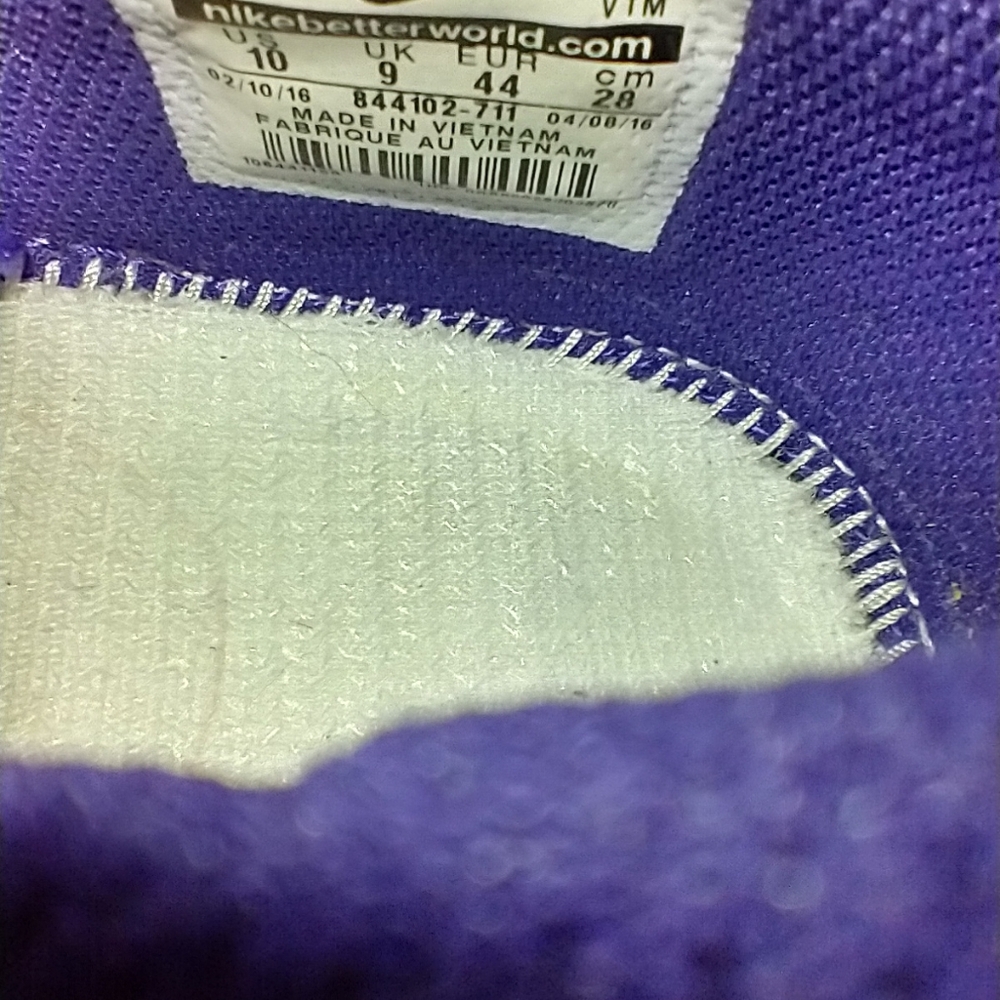 Nike Train Speed 4 AMP LSU Tigers NCAA Sneakers Shoes Men's sz 10. - Picture 9 of 10